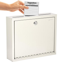AdirOffice Multi Purpose Mail Box with Lock  Heavy Duty Drop Box  Commercial Suggestion Box Wall Mountable Safe and Secure Ba