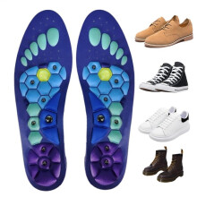 (L) Medical Magnetic Therapy Sports Insoles Massage Foot Weight Loss Slimming Acupressure Insole Anti-fatigue Health Care Shoe Pads