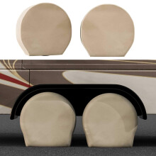 TCP Global Set van 4 Oxford waterdichte canvas wielbandhoezen voor camper, auto, vrachtwagen, camper, aanhanger, diameter 27-29