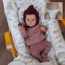 (19inch/49cm) 48.26cm Soft Touch Reborn Youngsters Doll - Lifelike Vinyl Girl with Hand-Painted Details