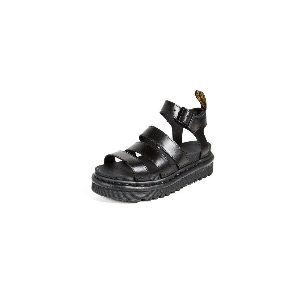 Sandales Blaire Fisherman Dr. Martens pour femmes en cuir noir Brando