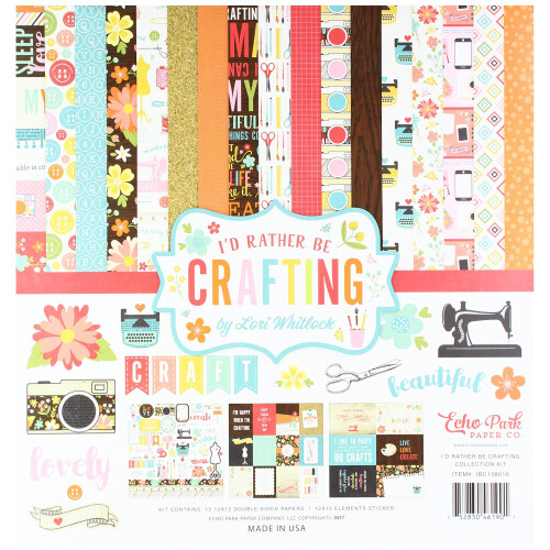 Echo Park Paper I'd Rather Be Crafting Collection Kit (IBC138016)