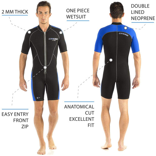 Cressi Cressi Lido Man 2mm, μαύρο/γκρι, 6/XXL 2