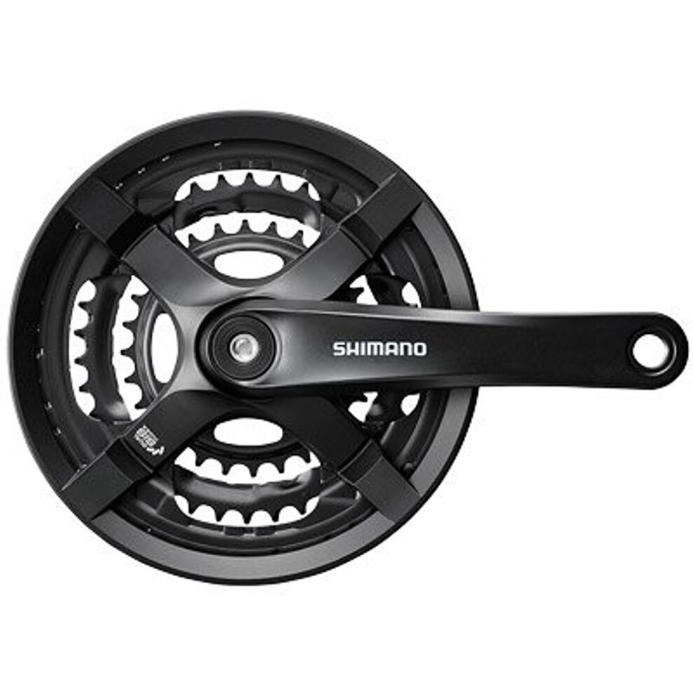 Shimano Tourney FC-TY501 Crankset - 175mm 6/7/8-Speed 48/38/28t Riv