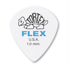P as de guitarra Jim Dunlop Tortex Flex Jazz III de 1 mm, color blanco (468R1.0)