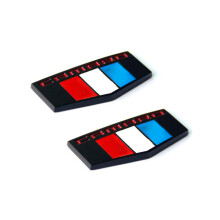 Yoaoo 2pack OEM ZL1 1LE M EMBLEMS BADGE FRONT H?jre til venstre 3D -kompatibel med ZL1 1LE SS RS ZL1 MATT SLACK RED