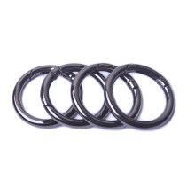 Bobeey 8 buc Negru GunSpring O inel rotund Carabinier Snap Clip Trigger Spring Breloc Catarama O Inel pentru Gen?i Po?ete BBC3 (3/4 inchi (1,9 cm