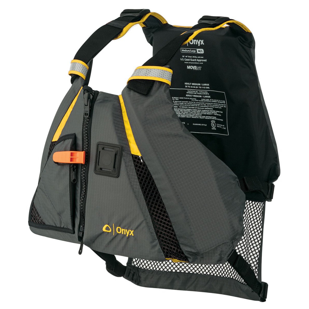 Onyx MoveVent Dynamic Paddle Sports Life Vest Yellow XS/SM