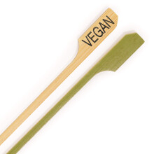 Bamboomn - Vegansk etiketmark?r Bambus Paddle Pick - 3,5 """" (8,9 cm) - 1 000 stykker