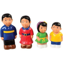 Constructive Playthings POM-2 Easy Grip Asian Family of 4