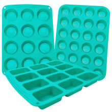 Taile de coacere din silicon Webake set de 3 siliconice pentru coacere din silicon cu brio?a mini cupcake tiga