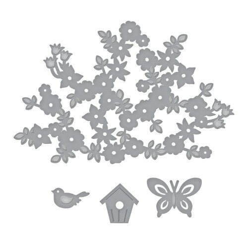 Spellbinders Shapeabilities Spring Canopy und Elements Etched Die Set