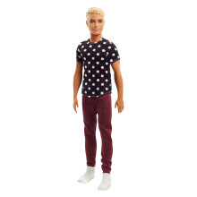 Barbie Ken Fashionistas -nukke 14 mustavalkoisena