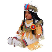 Kinnex -samlingar sedan 1997 22 """" Samlarobjekt (Indian) Vinyl Doll - VM221079 (Malini)