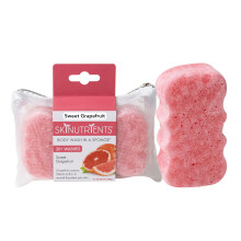 Spongeables Kroppstvål i en svamp med 20+ tvättar, Söt Grapefrukt, 1 styck