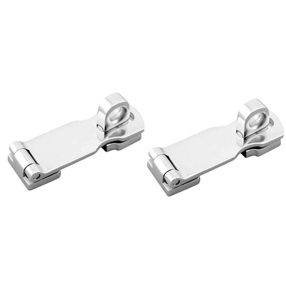 Two Marine Grade Stainless Steel Heavy Duty Door Hasps with Turning Pa-image-OPC-PFMQQNS-NEW