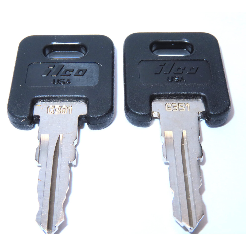 Ilco Top Rv Motorhome Trailer Keys Cut To Key/Lock Number From Black 761856142916