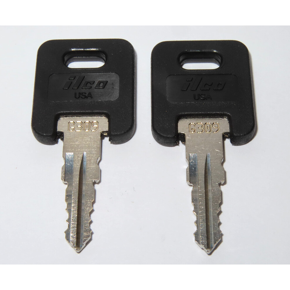 Global Link Rvs Motorhome Trailer Keys 2 Ilco Top Keys Cut To Ke Black 761856142572