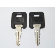 Global Link RVS Klawisze z przyczepem Motocykli 2 ILCO Black Top Keys Cut do klucza/numeru blokady od G301 do G351 ILCO FIC3P Black Top Keys dla