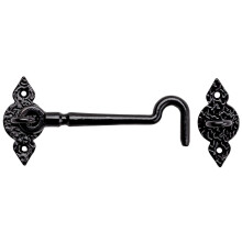 National Hardware N100-054 6"" Spear Gate koukku musta viimeistely ssuojalla