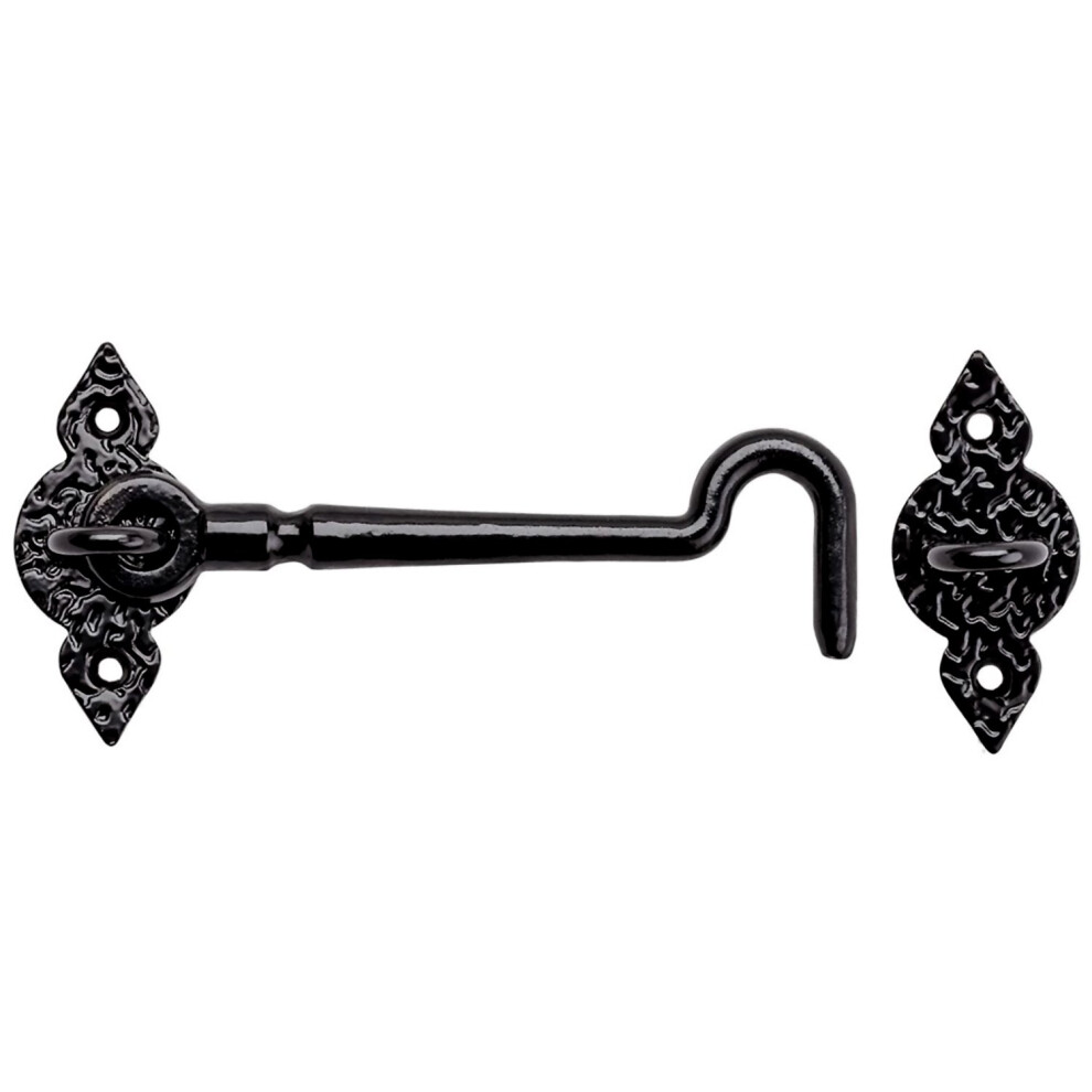 National Hardware N100-054 6 Spear Gate Hook Black Finish With Weather 886780017427