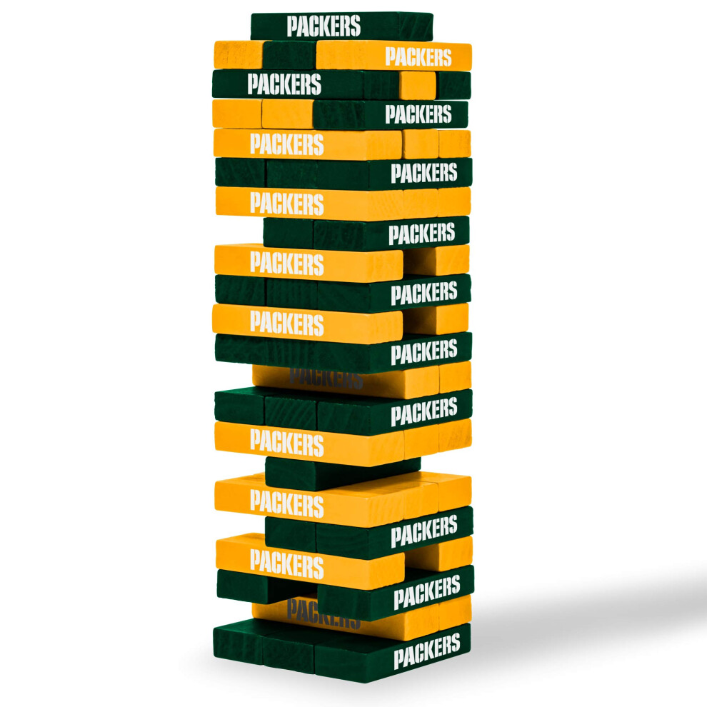 Wild Sports NFL Green Bay Packers Table Top Stackers 3" x 1" x .5", Team Color-image-OPC-PDP9ZMS-NEW