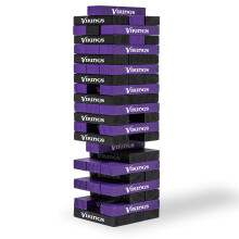 Wild Sports NFL Minnesota Vikings Table Top Stackers 3 """" x 1 """" x .5 """" Cor da equipe