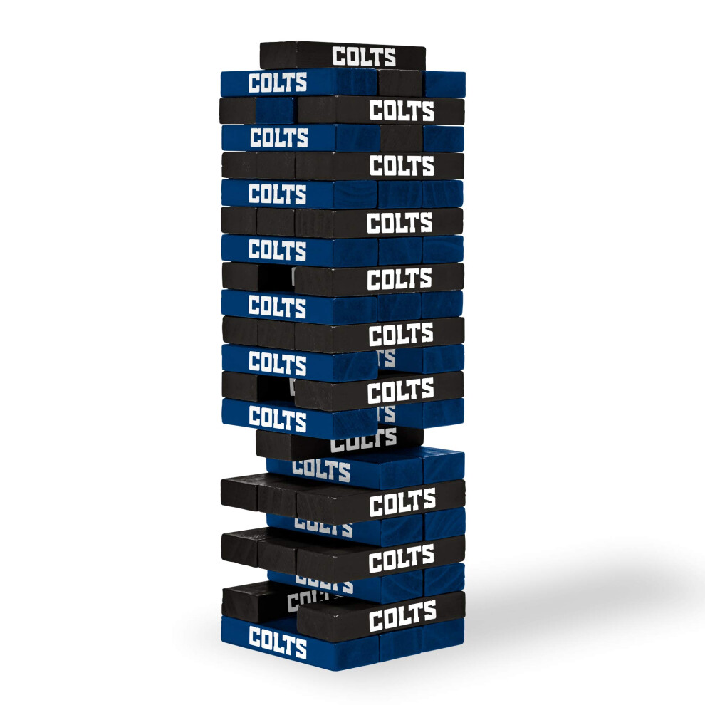 Wild Sports NFL Indianapolis Colts Table Top Stackers 3" x 1" x .5", Team Color-image-OPC-PDP9ZPG-NEW