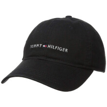 Tommy Hilfiger Herr Logo Dad Baseball Cap, Tommy Black, One Storlek