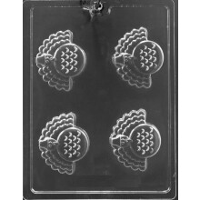 Bedstemors godbidder T044 Thanksgiving Kalkun Cookie Chokolade Candy S?beform med eksklusive st?beinstruktioner