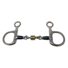 PRORIDER Stainless Steel 5.5"""" 3-Piece Dog Bone Snaffle Baucher Bit w/