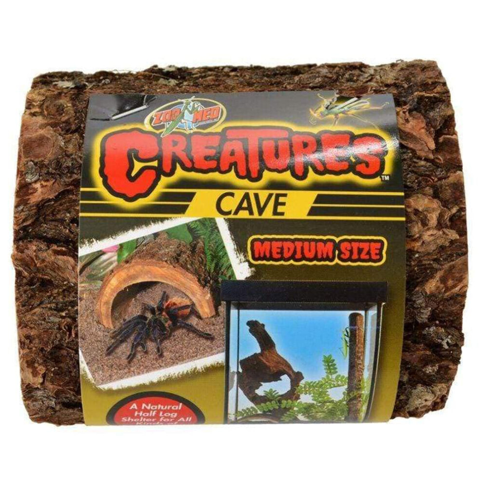 Zoo Med Creaturas Cave Medium (5 """" L x 5 """" W x 2,5 """" H) - pacote de 2