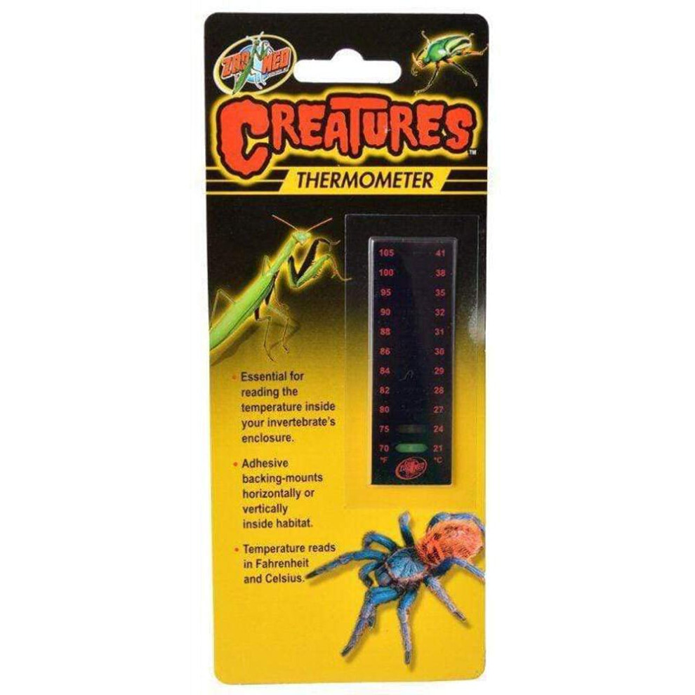 Zoo Med Creatures Thermometer Black