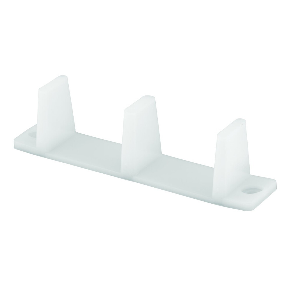 Guide de porte de placard coulissante en plastique PrimeLine MP65634 pour portes de 138 pouces d'   paisseur, blanc, ensemble de 1