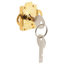 Prime-line MP4048 Mail Box Lock 1/4 in. Kast st?l messing belagt (enkelt pakke)