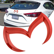 Xotic Tech Bagerste bagagerum Evil M Emblem Logo Dekorat Badge Decal Kompatibel med Mazda 3 6 CX MX Miata (r?d)