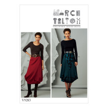 Vogue Women's Elastic Waist Skirt Sewing Patterns by Marcy Tilton Siz