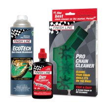 Finish Line Kedje Rengöringsmedel och Smörjmedel Combo Pack