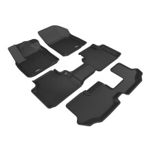 Mata podlogowa Kagu Custom Fit 3D MAXpider (czarna) kompatybilna z Volkswagen Atlas 7-Seat 2018-2024 - komplet