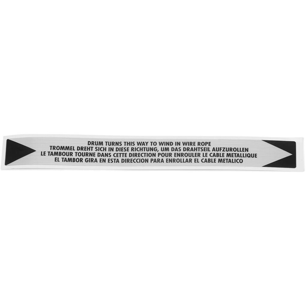 Warn 98391 Service Kit - Drum Rotation Label 012748983910