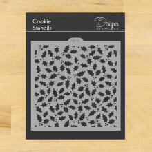 Holly och br miniprint cookie och hantverk stencil cm112 av designer stencils