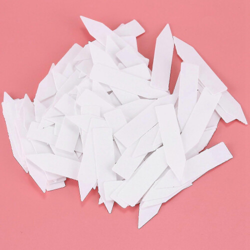 (As show, One size) 100 Pcs Reusable Pvc Plant Tag Label Tree Fruit Sign Sorting Tool 1