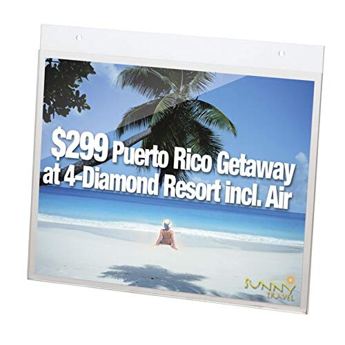 Office Office Horizontal Wall Mount Sign Setent 11 x 8,5 polegadas de remenha vem em 6pk (23061)