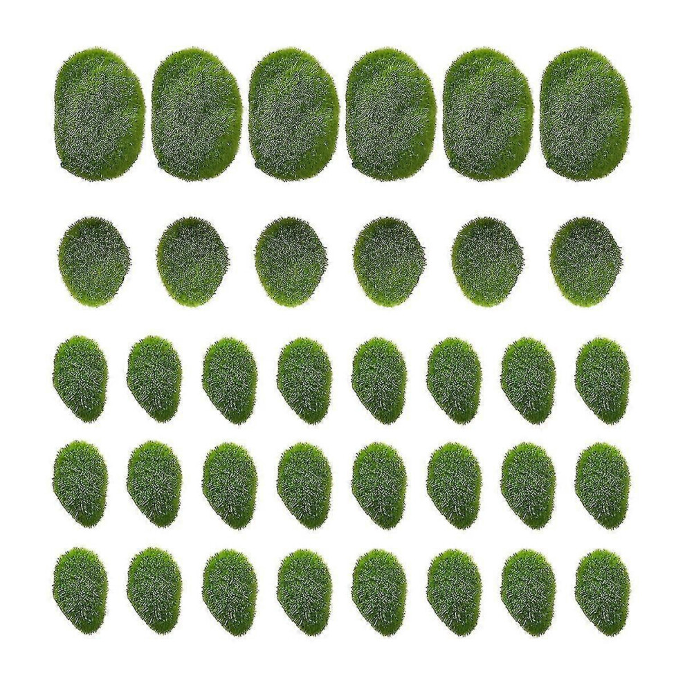 Konhill (As Show, One Size) 3 Size Artificial Moss Rocks, For Floral Arrangements And Crafting