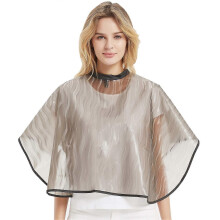 (As show, One size) Short Makeup Comb Out Cape Bib, Salon Hair Dye, Shampoo, Chemical Capes Waterproof
