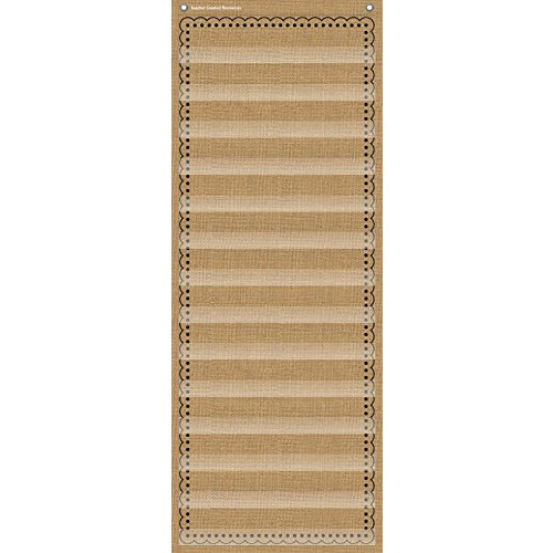 Burlap 14 Pocket chart 13 x 34
