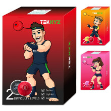 TEKXYZ Boxing Reflex Ball 2 Difficulty Levels Boxing Ball with Headba