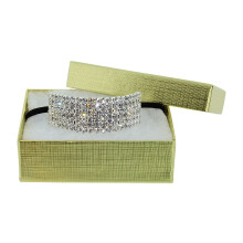 Fermaglio per Coda di Cavallo con Strass di Crystal Avenue | Elastico Stretchy | Argento con Cristalli