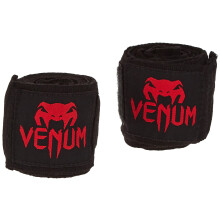 Venum Kontact Boxing Handwraps - Black/Red, 4m
