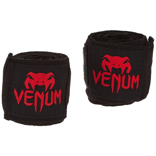 Venum Kontact Boxing Handwraps - Black/Red, 4m